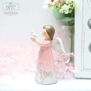 Standing Angel Ornament with Dove