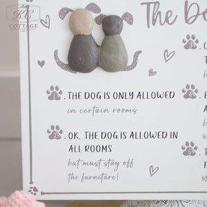 Cat & Dogs House Rules Sign
