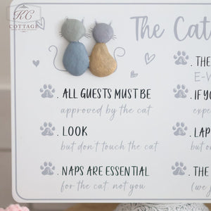 Cat & Dogs House Rules Sign
