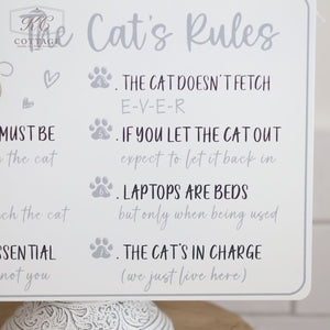 Cat & Dogs House Rules Sign