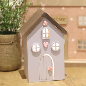 Wooden Cottage Garden Light-up House