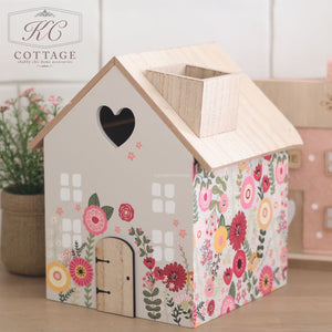 Full Floral Tissue Holder House