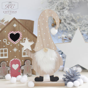 Christmas Wooden Standing Gonks Star