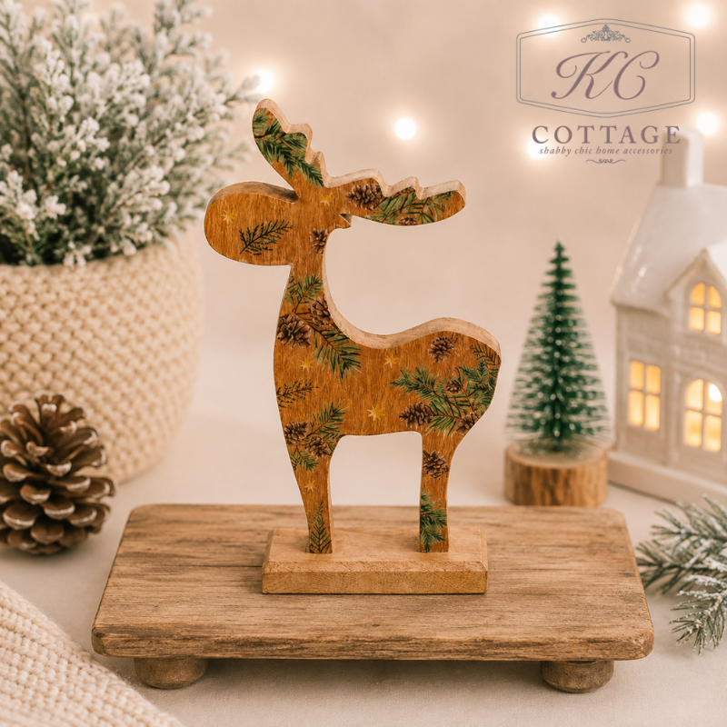 Christmas Mango Wooden standing Christmas Reindeer Ornament