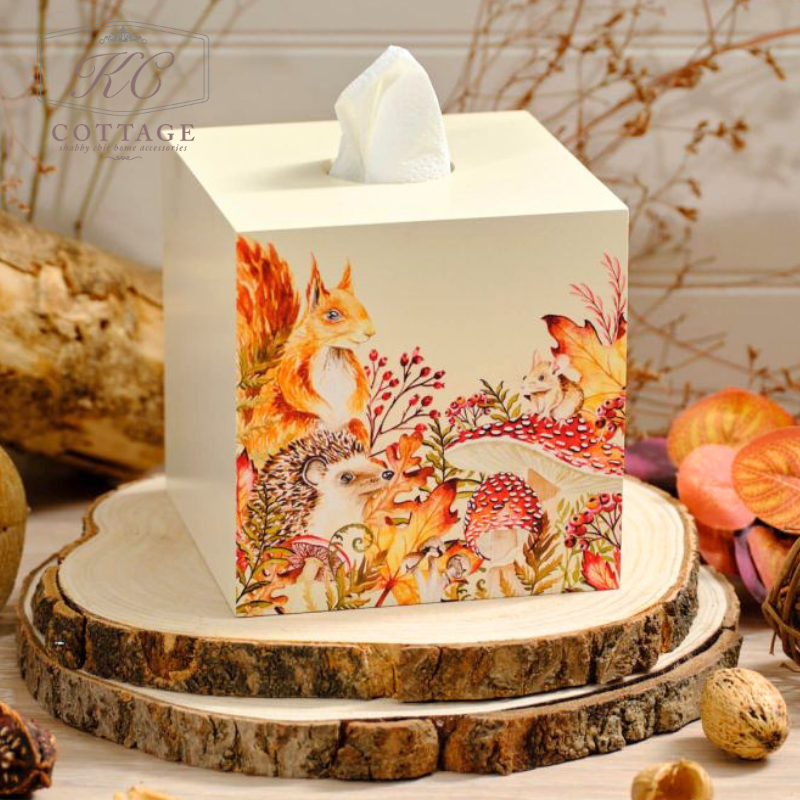 Autumn Woodland Tissue Box Holder