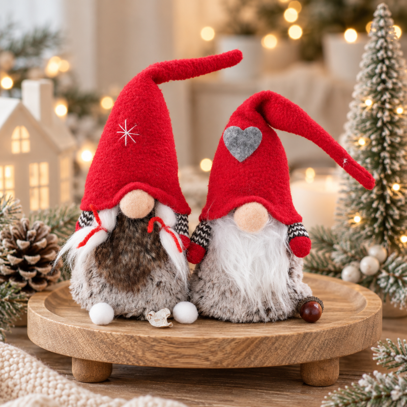 Christmas Fabric Standing Woodland Gonks