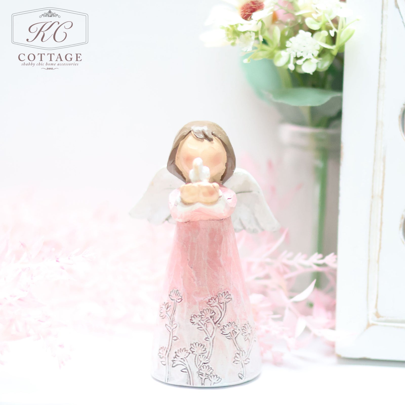 Standing Angel Ornament with Dove