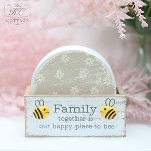 Pebble Bee Coaster Sets - Familly