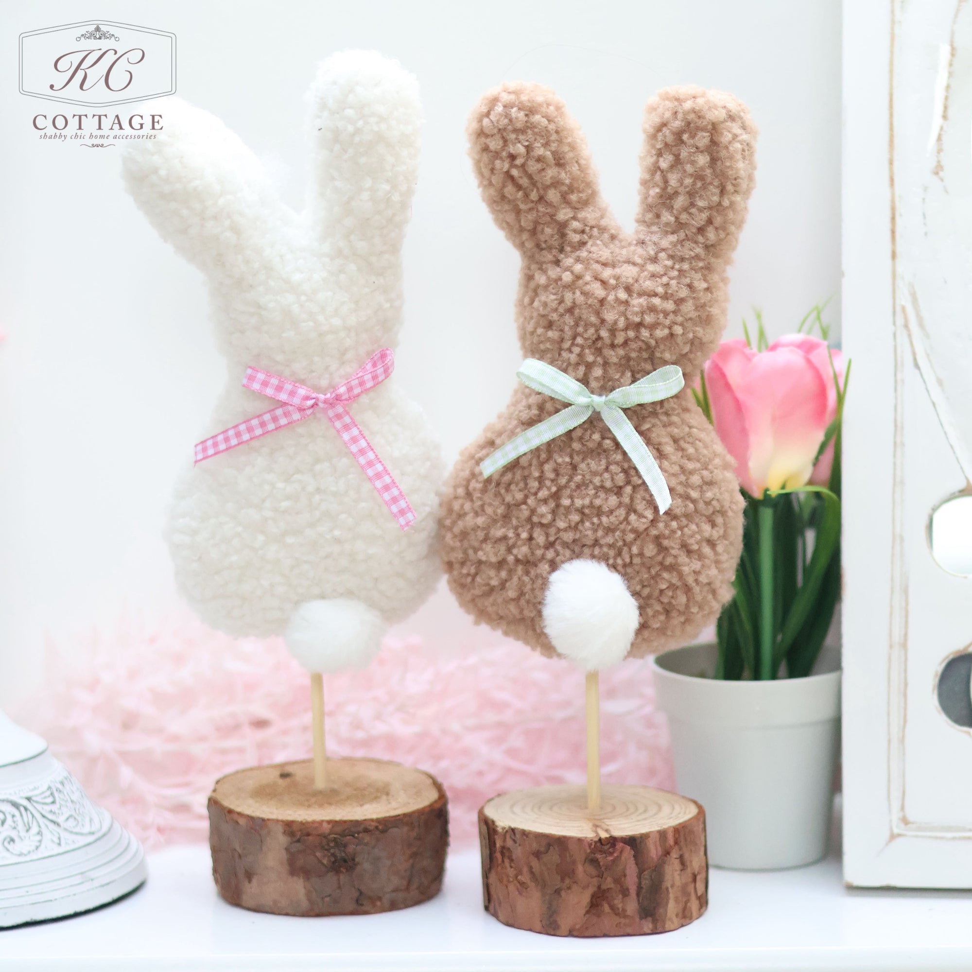 Easter Teddy Fabric Standing Bunnies