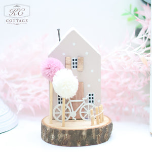 Blossom Wooden House Ornament
