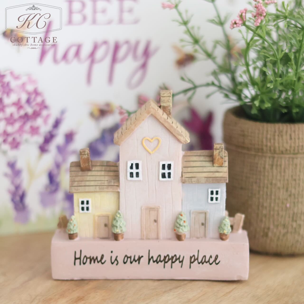 Home is Our Happy Place Resin House Ornament