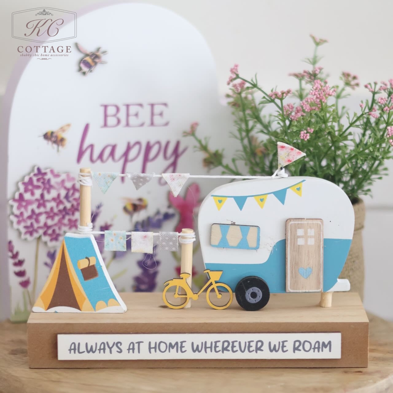 Wooden Caravan Block Ornament