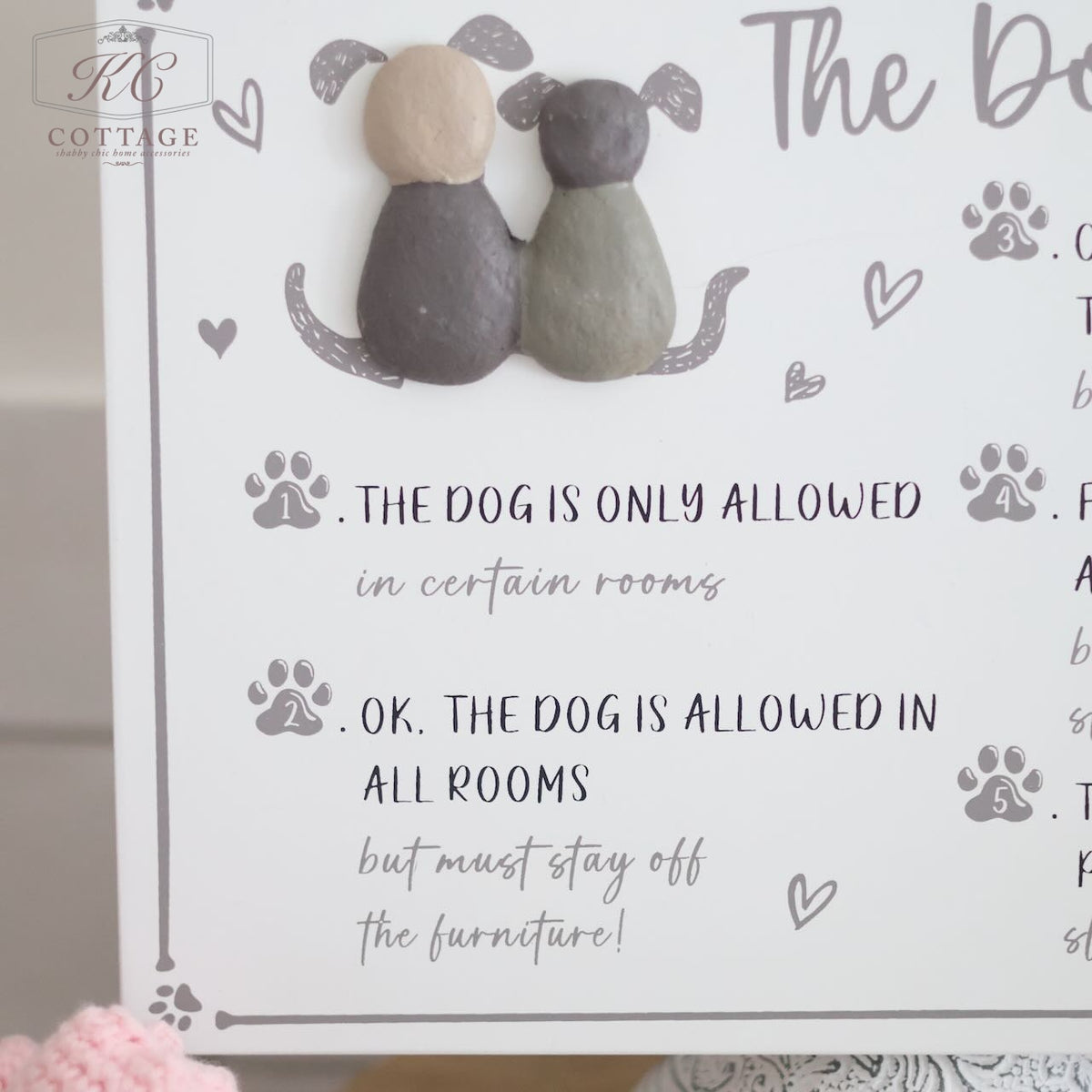 Cat & Dogs House Rules Sign