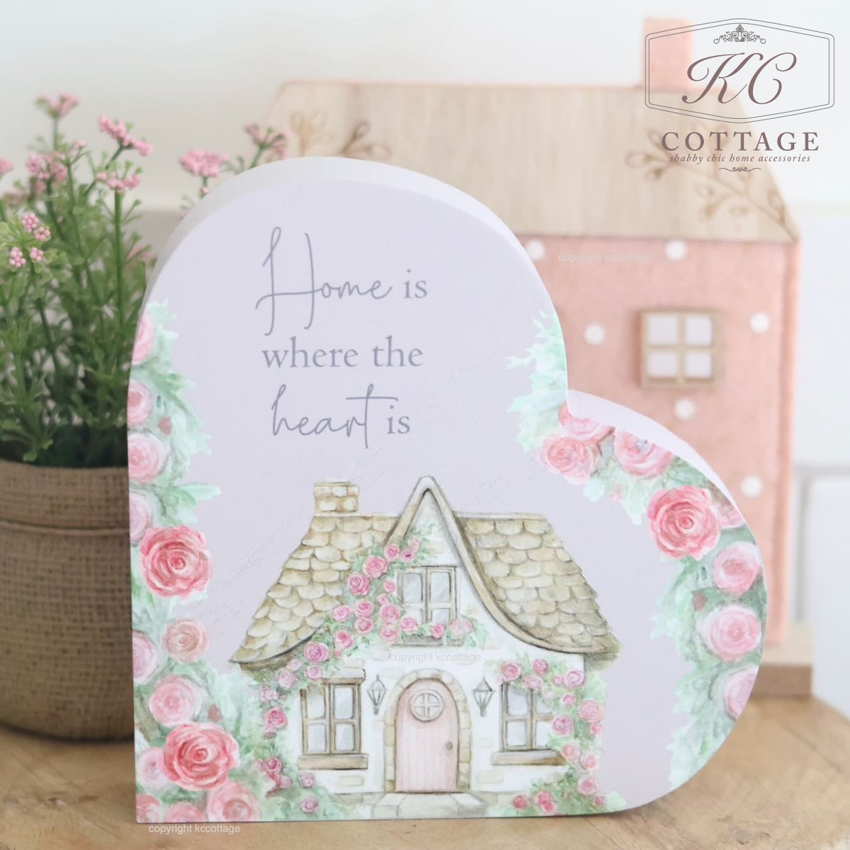 Cottage Garden Floral Sleepy Heart