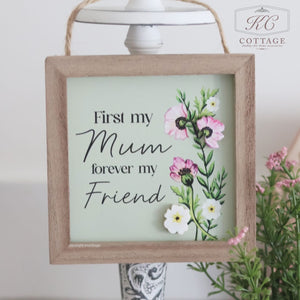Floral Sentimental Wooden Framed Signs