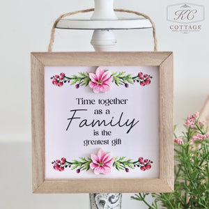 Floral Sentimental Wooden Framed Signs
