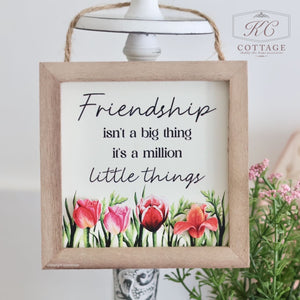 Floral Sentimental Wooden Framed Signs