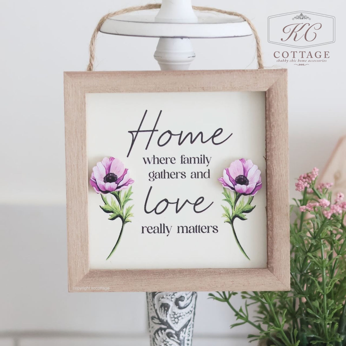 Floral Sentimental Wooden Framed Signs