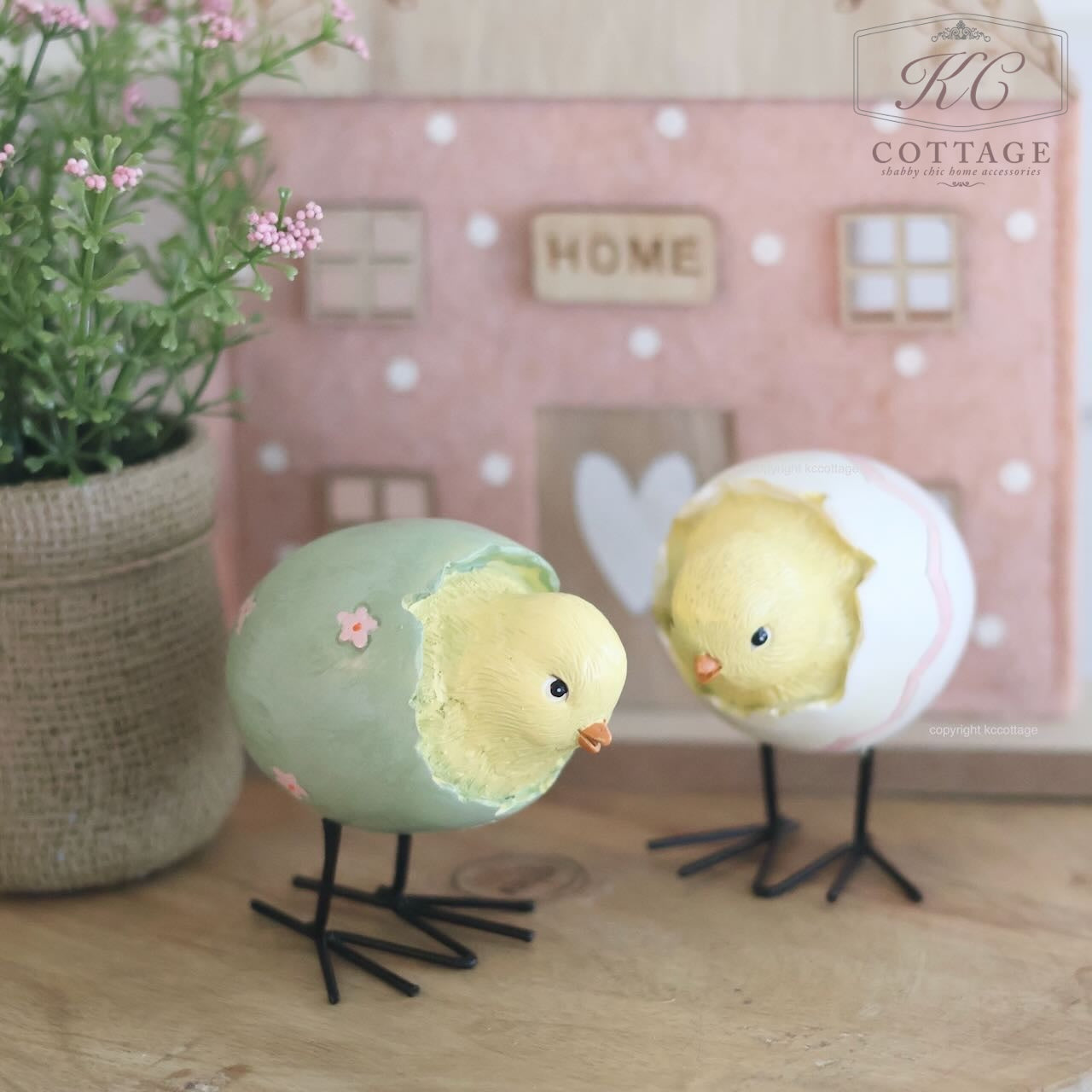 Easter Chicks in Shell Ornaments