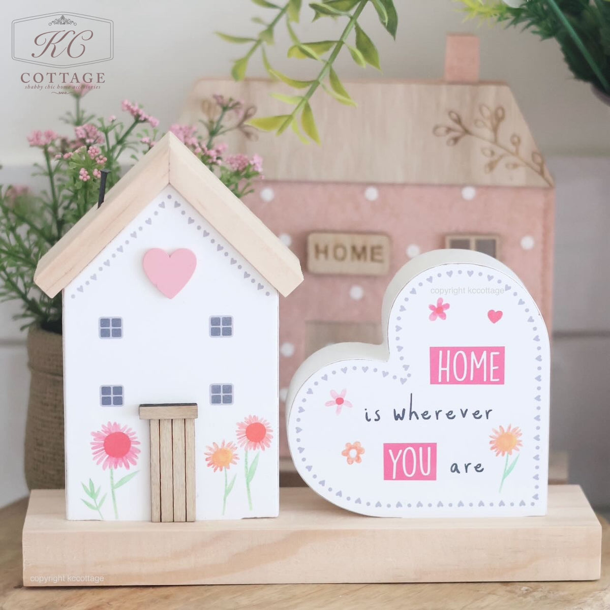 Home is Wherever you are Wooden House Ornament