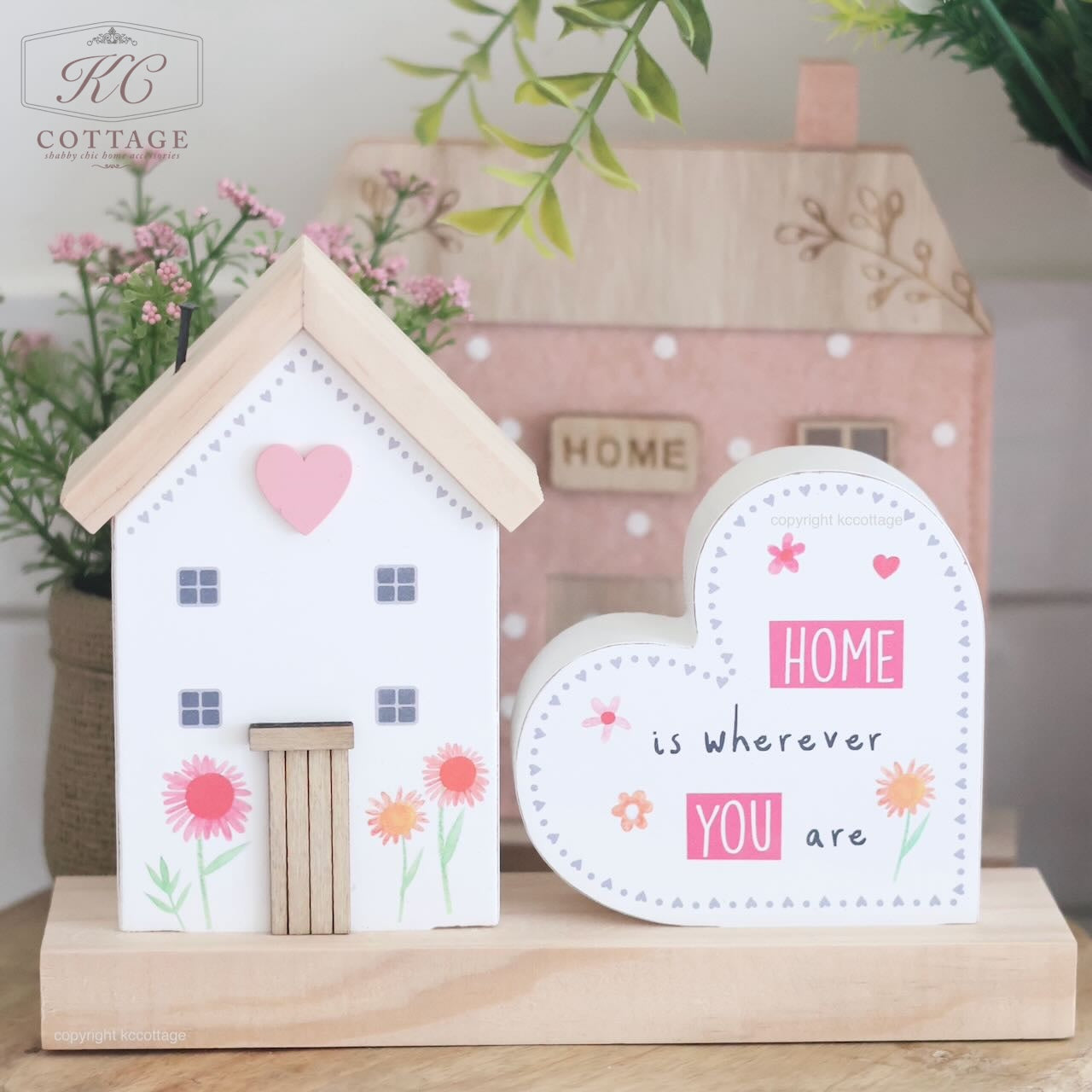 Home is Wherever you are Wooden House Ornament
