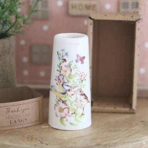 Mini Stoneware Birds Vase