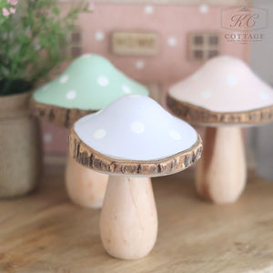 Wooden Polkadot Toadstools