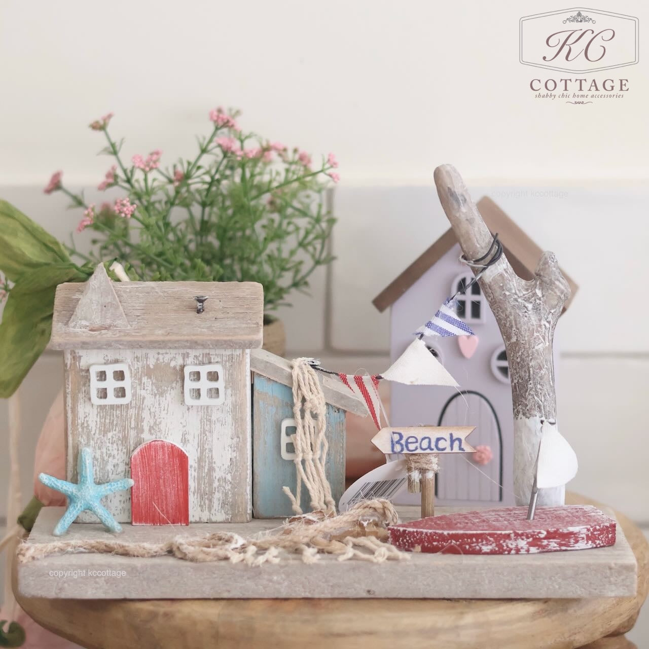 Sandy Bay Standing Wooden House Ornament