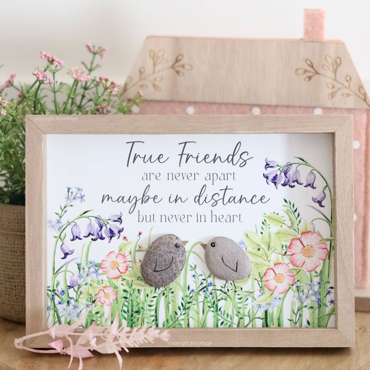 True Friends Distance Plaque With Resin Birds