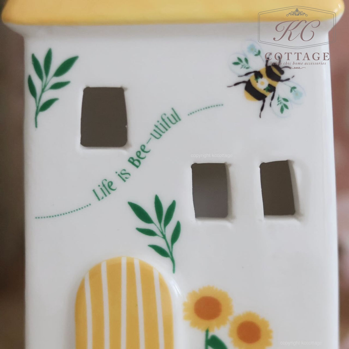 Stoneware Light-Up Life Is Bee-utiful House