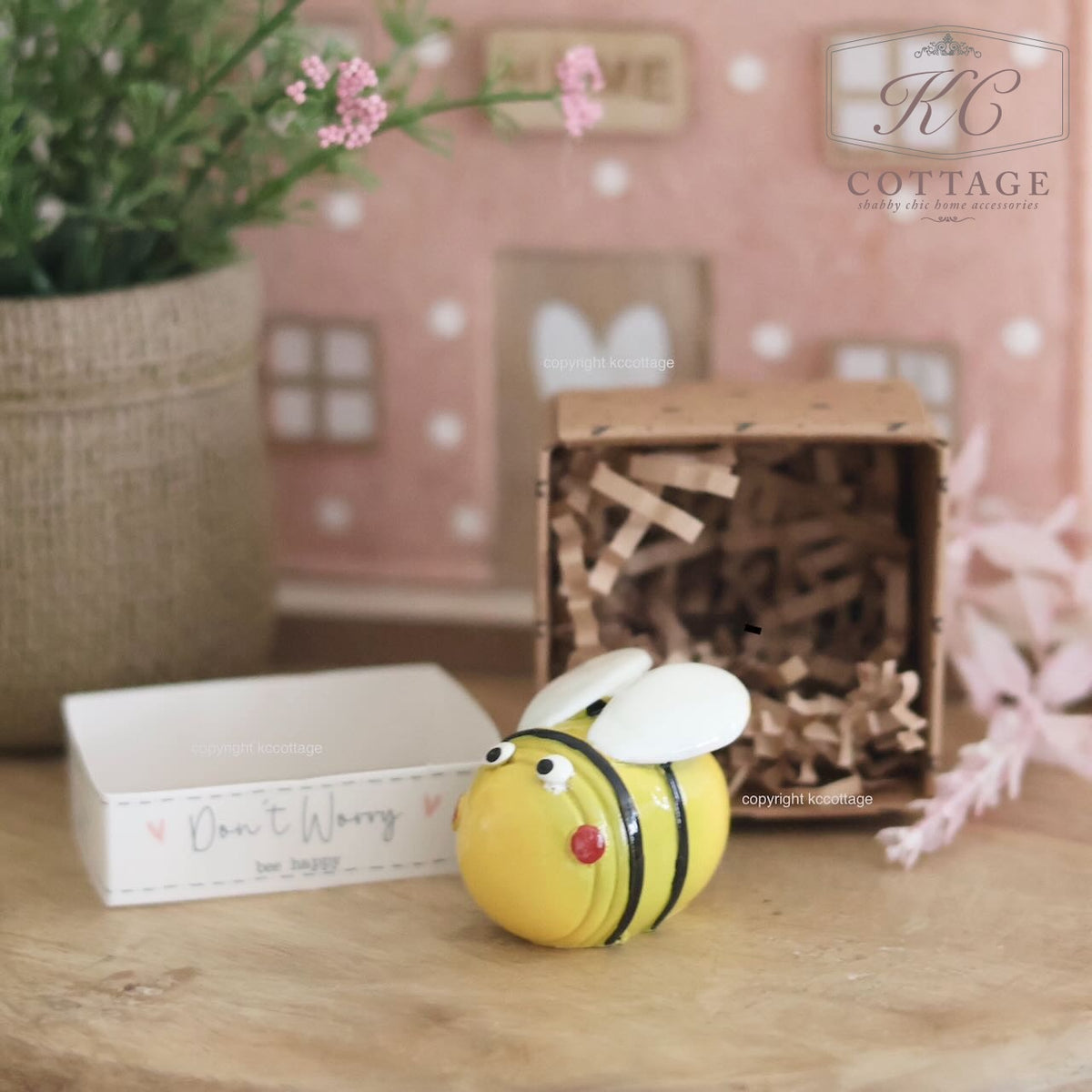Tiny World Bee Resin Keepsake Ornament With Gift Box