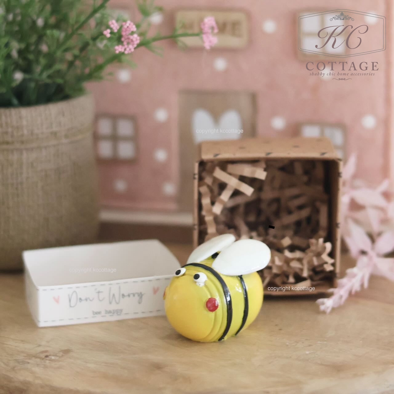 Tiny World Bee Resin Keepsake Ornament With Gift Box