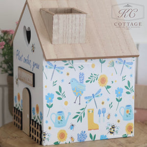 Plant Smiles Grow Happiness Tissue Box House Holder