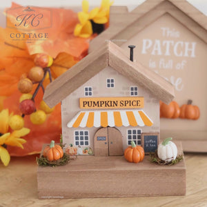 Autumn Pumpkin Harvest Pumpkin Spice Cafe Ornament
