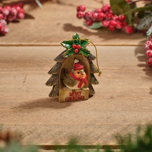 Christmas Merry Christmas Hanging Robin Ornament