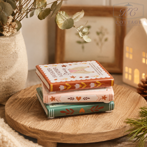 Cosy Book Club Stoneware Coasters - Set of 3