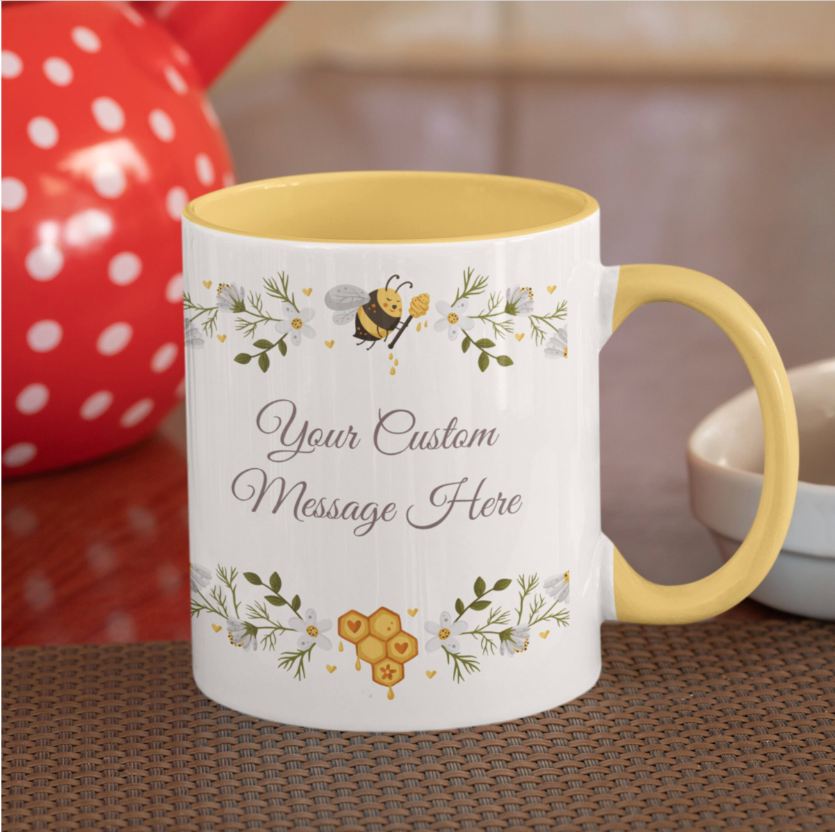 Personalised Bee Mug Fully Custom Message