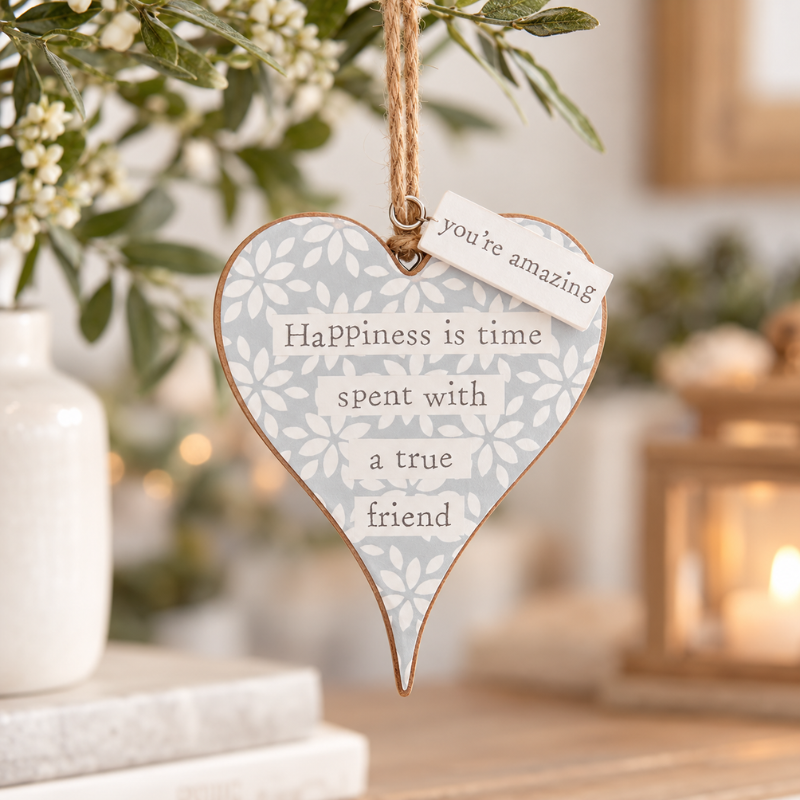 Floral Friendship Celebration Hanging Hearts