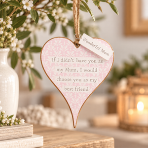 Floral Friendship Celebration Hanging Hearts