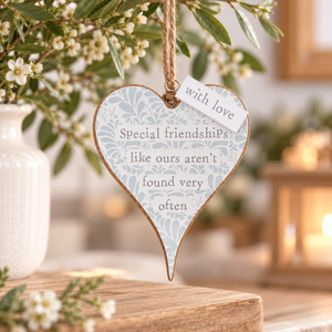 Floral Friendship Celebration Hanging Hearts