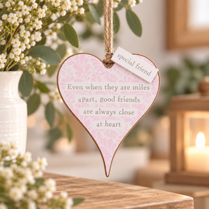 Floral Friendship Celebration Hanging Hearts
