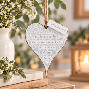 Floral Friendship Celebration Hanging Hearts