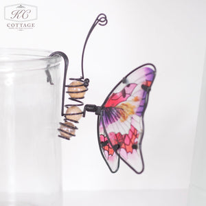 Butterfly Pot Hanger Pink