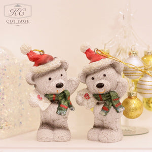 Hanging Festive Bear Christmas Tree Decoration