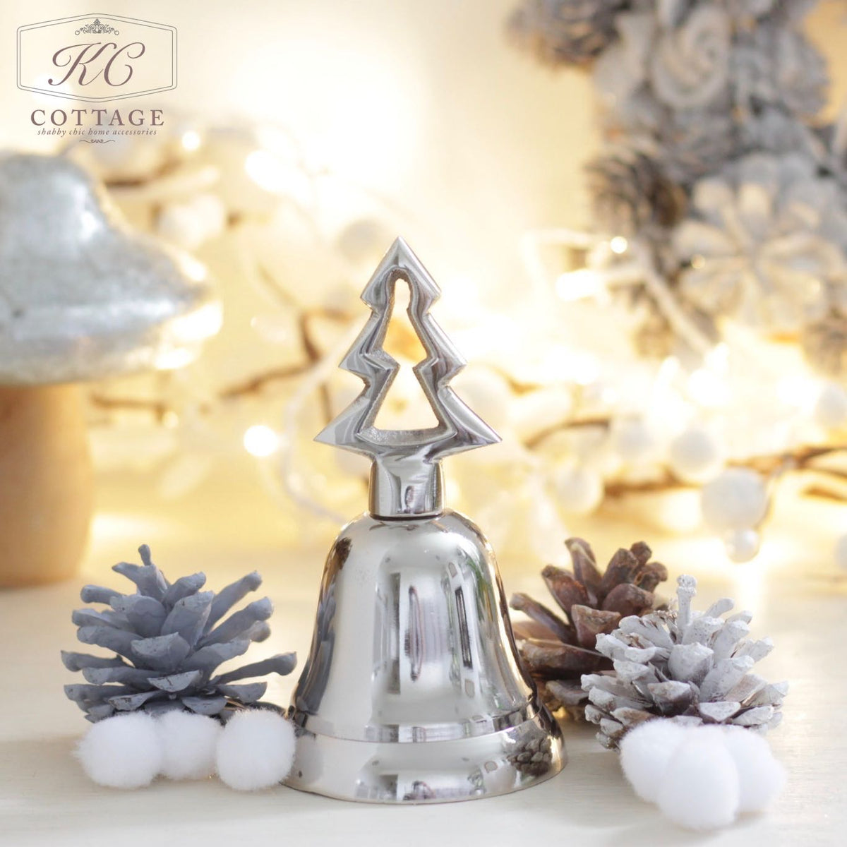 Christmas Silver Metal Bell