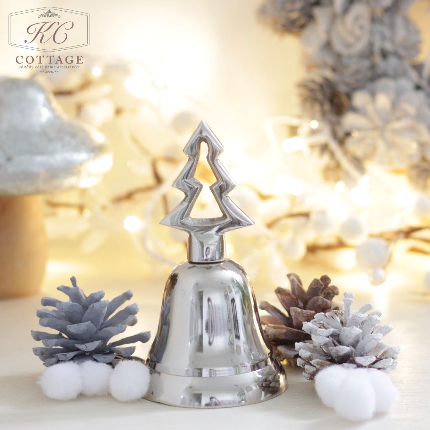 Christmas Silver Metal Bell