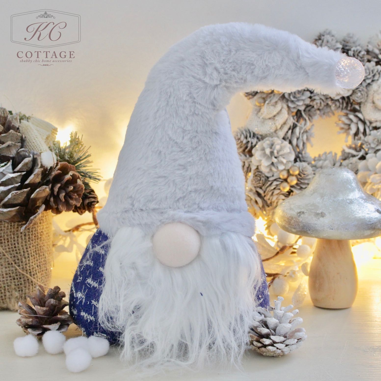 Christmas Gonk with Light-up Hat