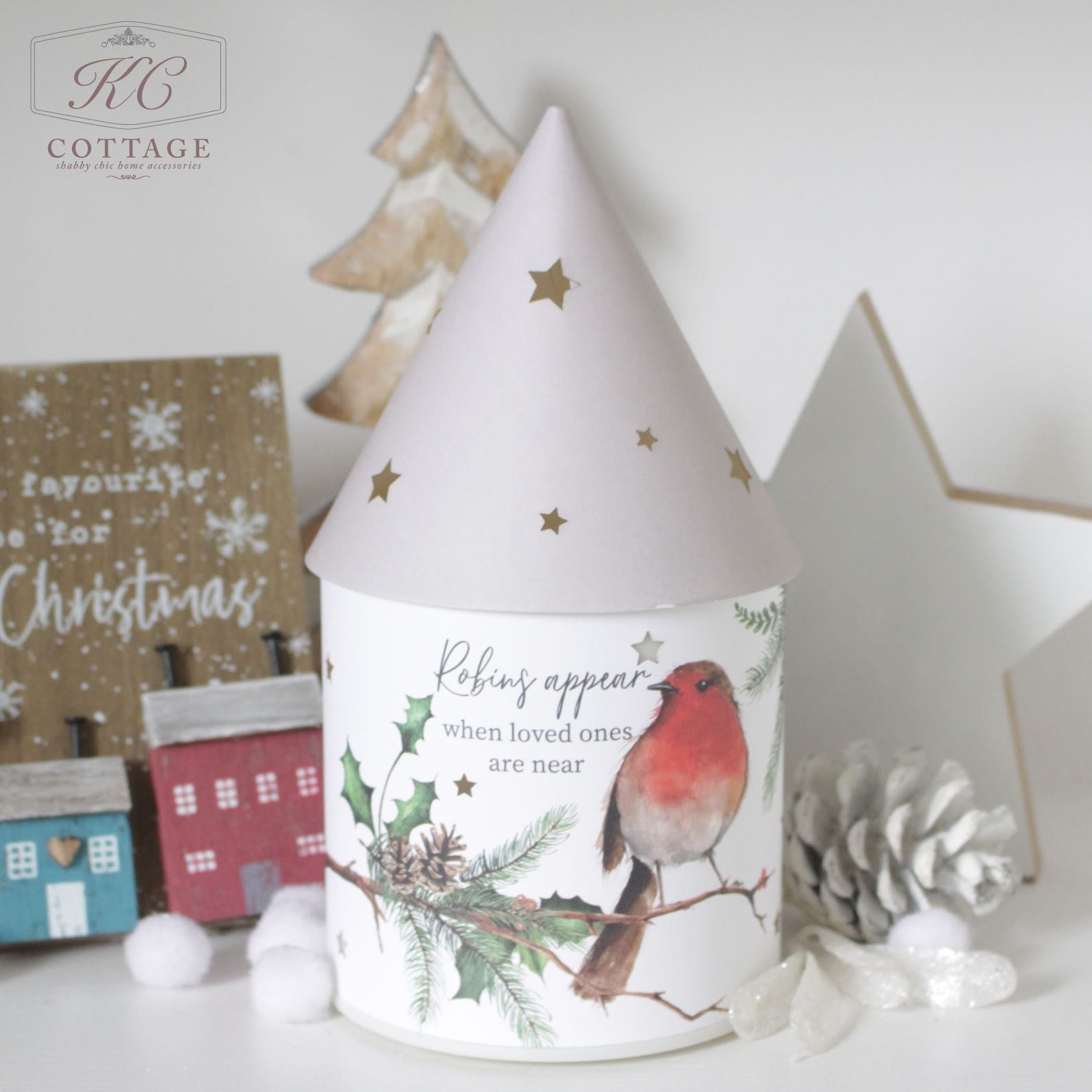 SECONDS - Christmas Robin LED House