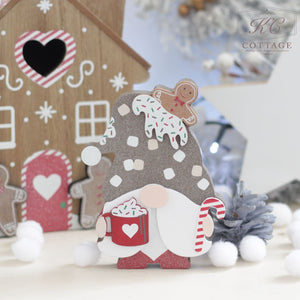 Christmas Gingerbread Gonks holding mug