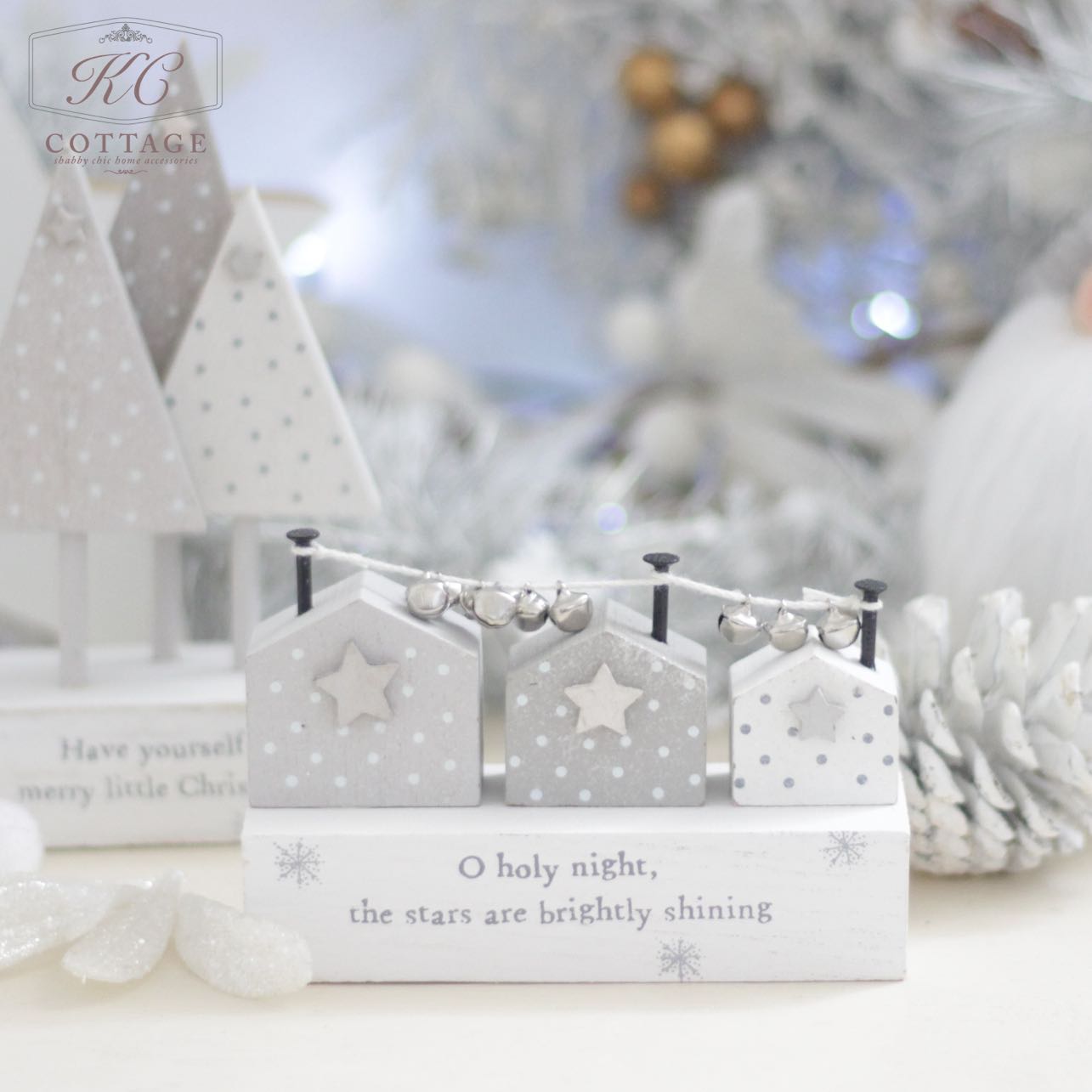 Christmas Holy Night Block Houses
